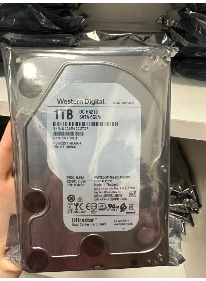 For Western Digital 1W10001 Ultrastar DC HA210 HUS722T1TALA604 1 TB Hard Drive